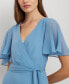 Women's Crinkle Georgette Surplice Dress