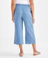 Women's Gauze Cropped Pull-On Pants, Created for Macy's