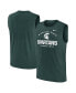 Men's Green Michigan State Spartans Primetime Legend Lock Up Performance Muscle Tank Top