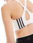 adidas Training TLRD impact high-support sports bra in white