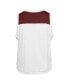 Women's White Distressed Alabama Crimson Tide Premier Zoey Waist Length Tank Top