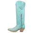 Corral Boots Leather TooledInlay Tall Snip Toe Cowboy Womens Blue Casual Boots