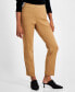 Petite Mid-Rise Pull-On Straight-Leg Pants