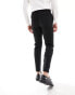 ASOS DESIGN slim fit wool mix suit trousers in black twill