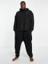 Calvin Klein Plus co-ord lounge hoodie in black