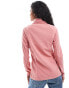 Columbia Glacial IV half zip micro fleece in pink agave red