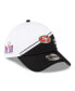 Men's White, Black San Francisco 49ers Super Bowl LVIII Sideline 39THIRTY Flex Fit Hat