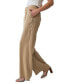 Women's Elastic-Back High-Rise Wide-Leg Pants