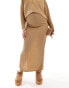 Mamalicious Maternity over the bump maxi skirt co-ord in mustard