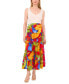 Women's Tiered Floral-Print Maxi Skirt