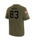 Big Boys Darren Waller Olive Las Vegas Raiders 2022 Salute To Service Name and Number T-shirt