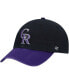 Men's Black Colorado Rockies Alternate Clean Up Adjustable Hat