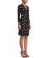 Petite Dot-Print Dress