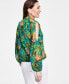 Women's Printed Cold-Shoulder Top, Created for Macy's