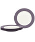 Colorwave Rim Dinner Plates, Set of 4