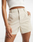 ASOS DESIGN Tall chino short in stone