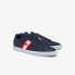 Lacoste Grad Vulc 120 2 P SMA Mens Blue Leather Lifestyle Sneakers Shoes