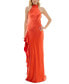 Women's Ruffled Halter Gown