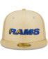 Men's Khaki Los Angeles Rams Raffia Front 59FIFTY Fitted Hat