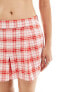 Something New X Chloe Frater skort co-ord in red check