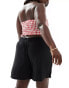 Noisy May Curve high waisted pull on short in black