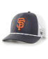 Men's '47 Black San Francisco Giants Burden Trucker Snapback Hat