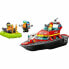 Playset Lego City 60373 The firefighters' rescue boat Разноцветный 144 Предметы