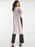 Vero Moda Tall longline cardigan in pink