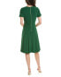 Tahari Asl Crepe Flare Dress Women's Green 2