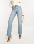 ASOS DESIGN 90s straight jean in light blue with split