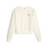 Puma Classics Fleece Crew Neck Sweatshirt Womens White 62141399