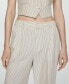 Women's Straight Striped Pants