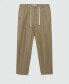 Men's Drawstring Detail Striped Pants