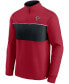 Men's Red and Black Atlanta Falcons Block Party Quarter-Zip Jacket