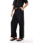 JDY straight leg trouser co-ord in black