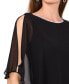 Women's Rhinestone-Trim Overlay Top