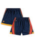 Men's Navy Golden State Warriors Big and Tall Hardwood Classics Team Swingman Shorts