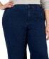 Plus Size Wide-Leg High-Rise Jeans, Created for Macy's