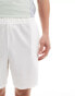 adidas Tennis club stretch woven shorts in white