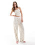 ASOS DESIGN mix & match pyjama trouser with exposed waistband in rodeo print