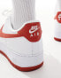 Nike Air Force 1 '07 trainers in white and red