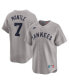 Men's Mickey Mantle Gray New York Yankees Throwback Cooperstown Collection Limited Jersey