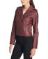 Women's Classic Faux Leather Asymmetrical Moto Jacket