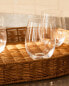 Pack of rounded glass tumblers (pack of 3)