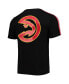 Men's Black Atlanta Hawks Mesh Capsule Taping T-shirt