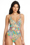 Bleu Rod Beattie Women's Sunny Mio Surplice One Piece Swimsuit Multi 14