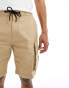 Calvin Klein Jeans badge cargo shorts in beige