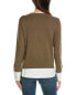 Alashan Cashmere Duet Shirttail Cashmere-Blend Sweater Women's