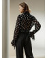 Women's Polka Dots Georgette Blouse