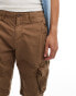 Superdry Core cargo short in deep brown